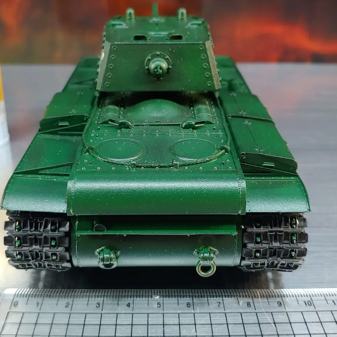 1/35트럼페터KV-1추가장갑탱크소련19센티프라모델AFV도색작완성작전차