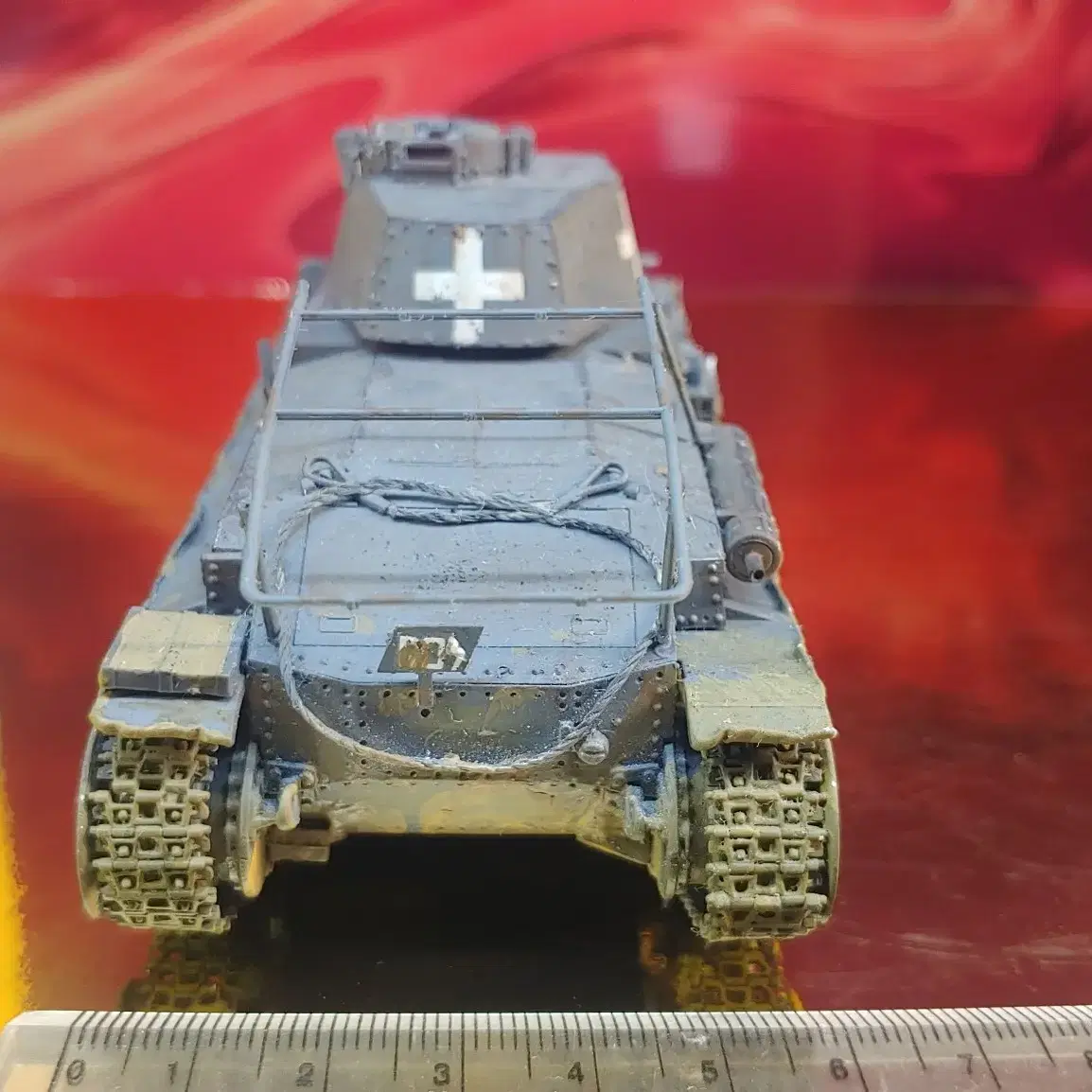 1/48아카데미독일pz bef wg35t육군지휘전차14센티도색작탱크AFV