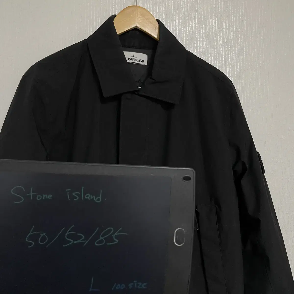 100-105 STONE ISLAND 스톤아일랜드 프리마로프트 코트 블랙