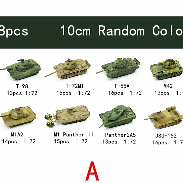 새 CHINESE98 탱크 프라모델 4D 조립 장난감 레고 블럭 입체