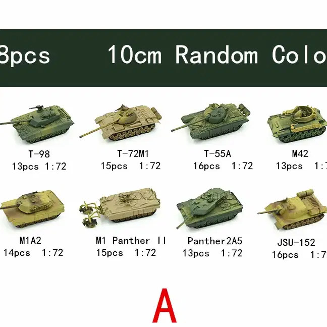 새 CHINESE98 탱크 프라모델 4D 조립 장난감 레고 블럭 입체