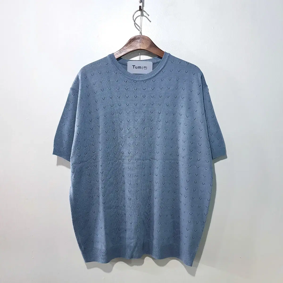 SS신상) V punching short sleeve knit 6color M,L