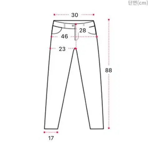 뒷밴딩 일자핏 면팬츠 (M)