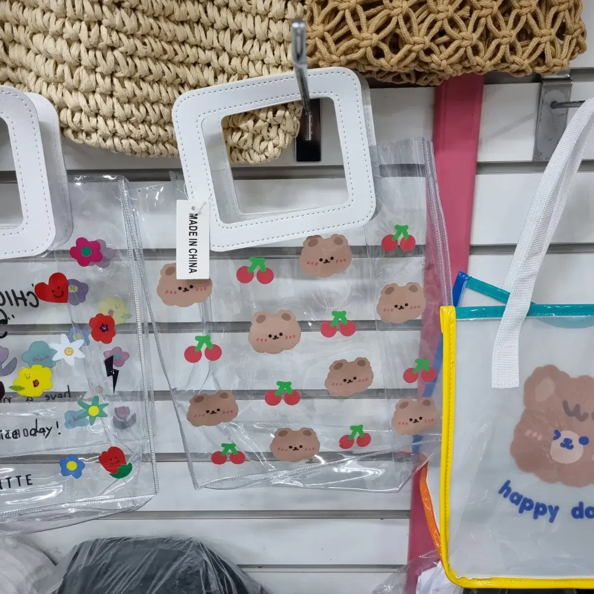 Bear Plastic Bag Mini Tote