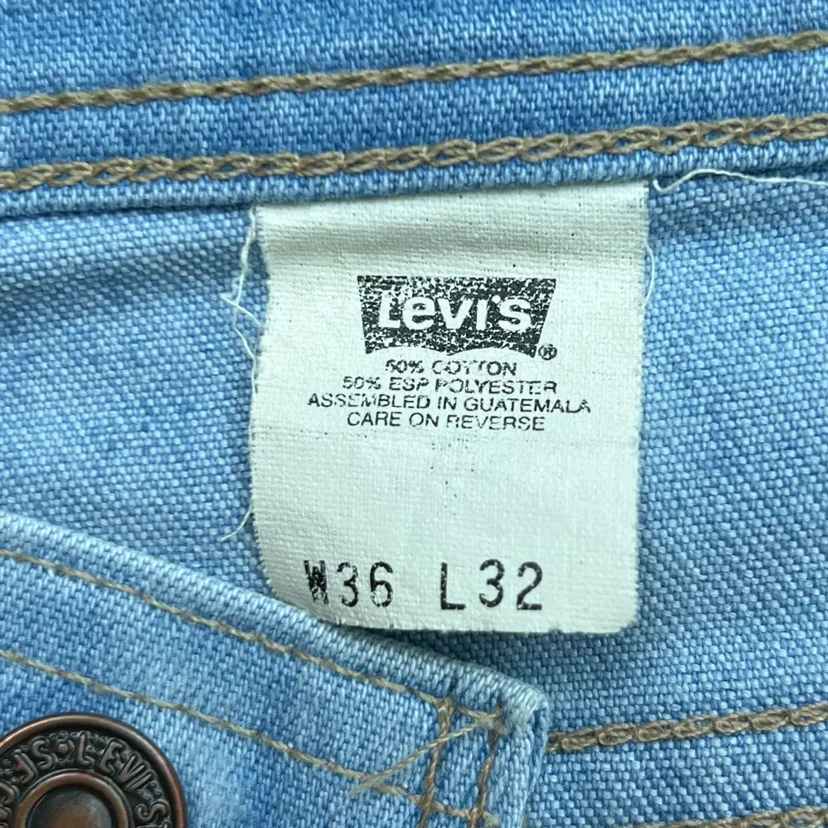 90s Levis 43415-4514 브라운탭 데님팬츠