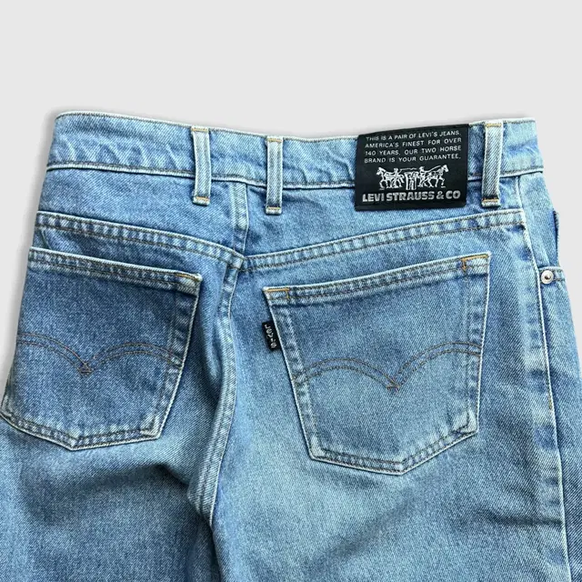 90s Levis 645-0240 블랙탭 데님팬츠