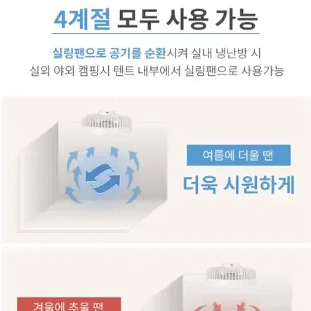 캠핑용품 새제품 링크큐 휴대용 선풍기