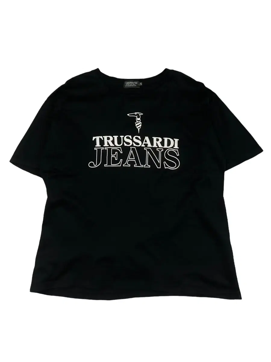 TRUSSARDI JEANS 빈티지 트루사르디 진 로고 프린팅 반팔