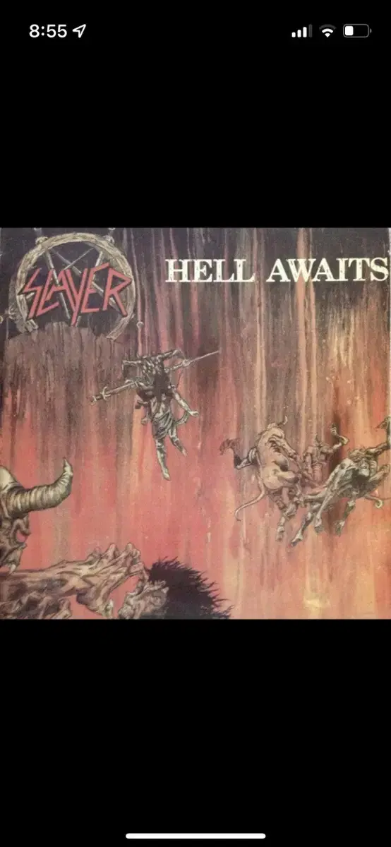 slayer 슬레이어 hell awaits lp korea 1992