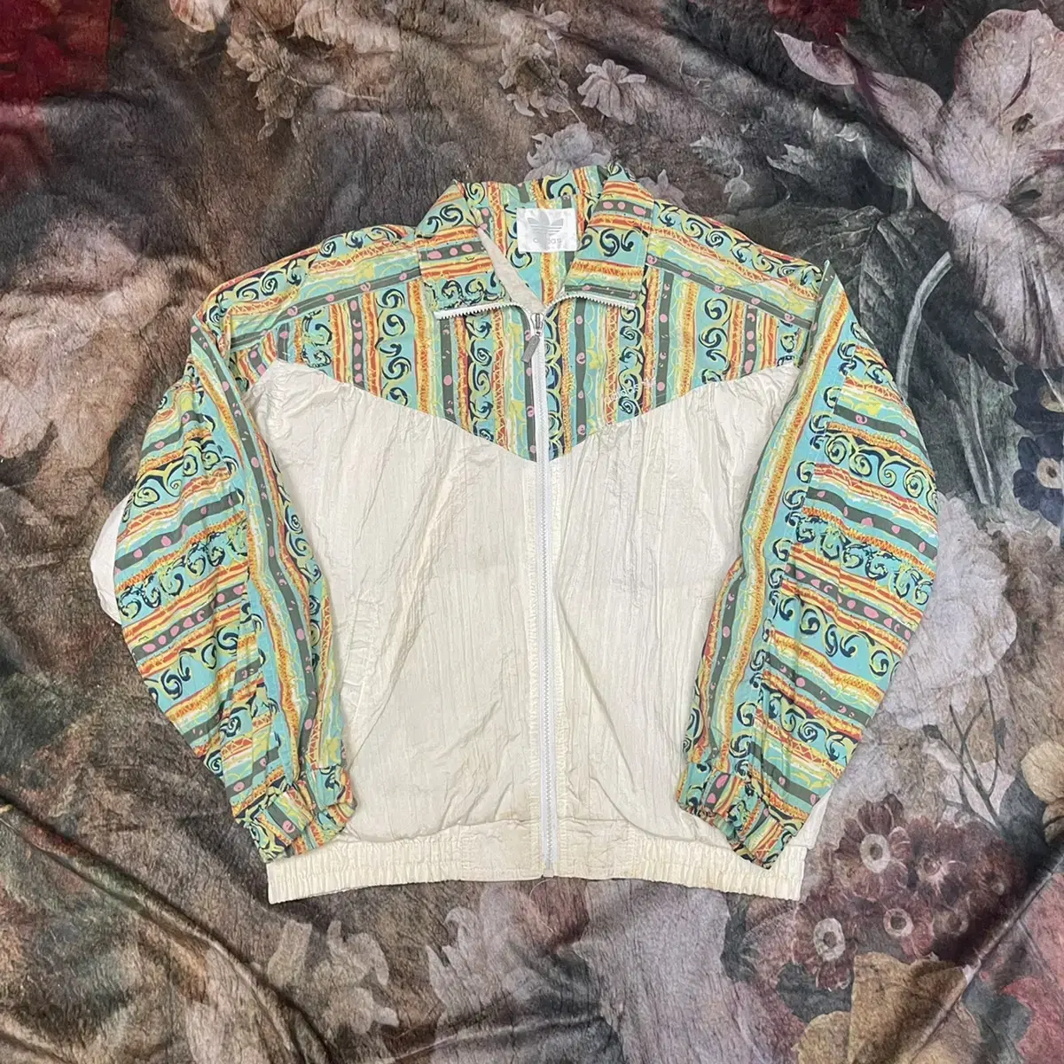 Adidas Vintage Old School 90's Paisley Windbreaker 95 Nike Windbreaker