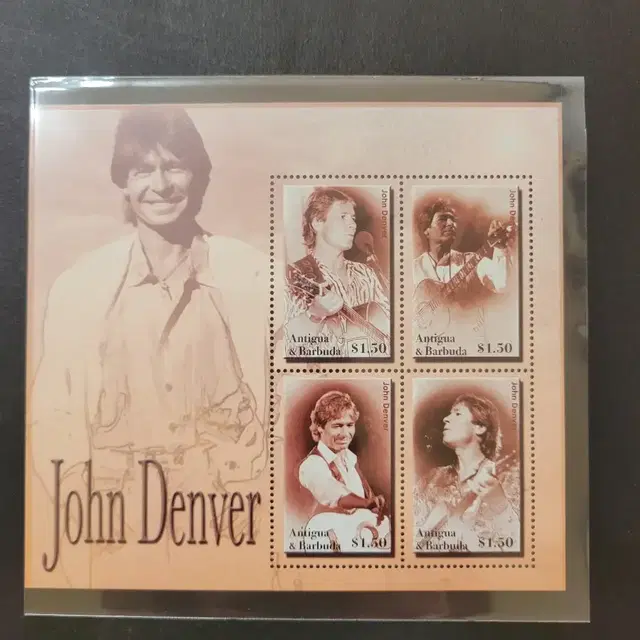 미국 컨츄리가수  존 덴버 우표  JOHN DENVER