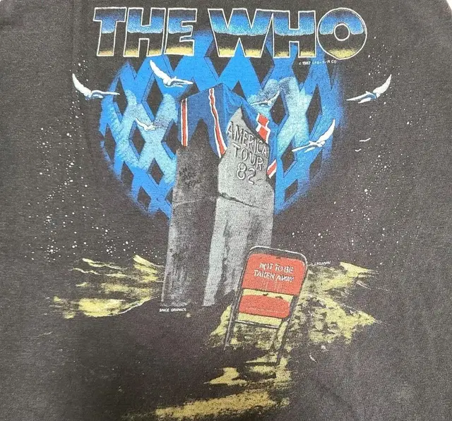 1982 THE WHO 더후 아메리칸투어 빈티지티셔츠 vtgshirts