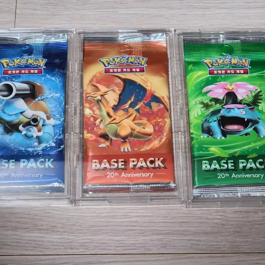 포켓몬카드 미개봉 고대팩20주년 Base pack 3종 판매합니다