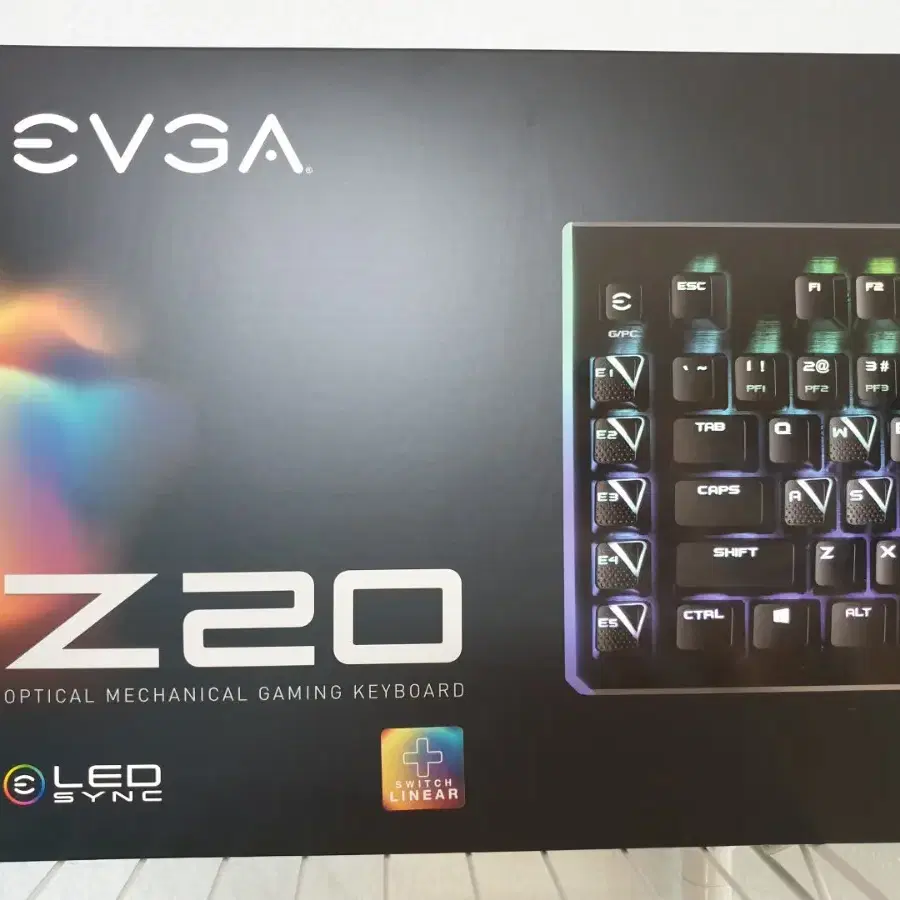 [안전거래] EVGA Z20 RGB 광축 4KHz 게이밍 키보드 국내정품