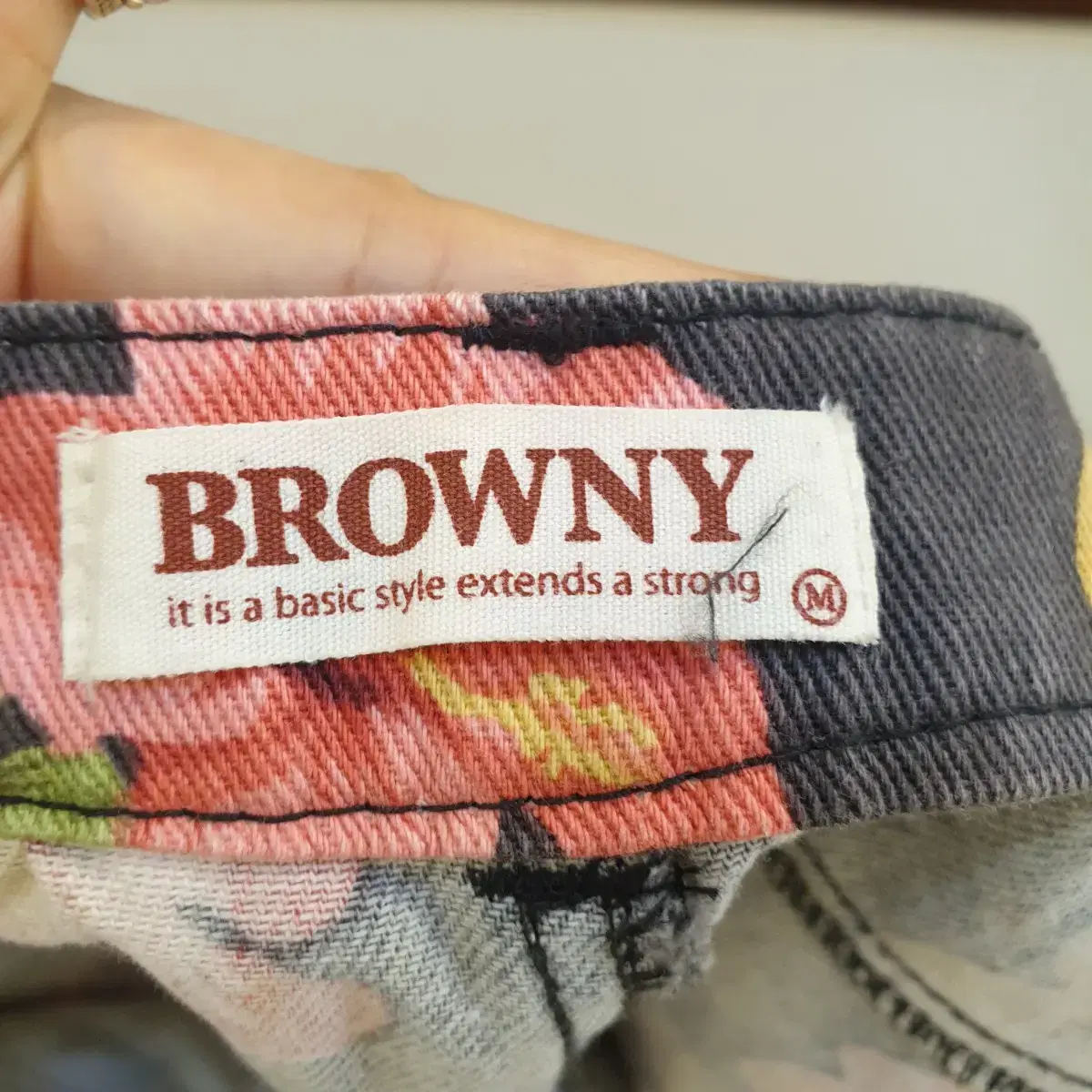 (일본빈티지) 브라우니 BROWNY 꽃나염 핫팬츠 / 26~27