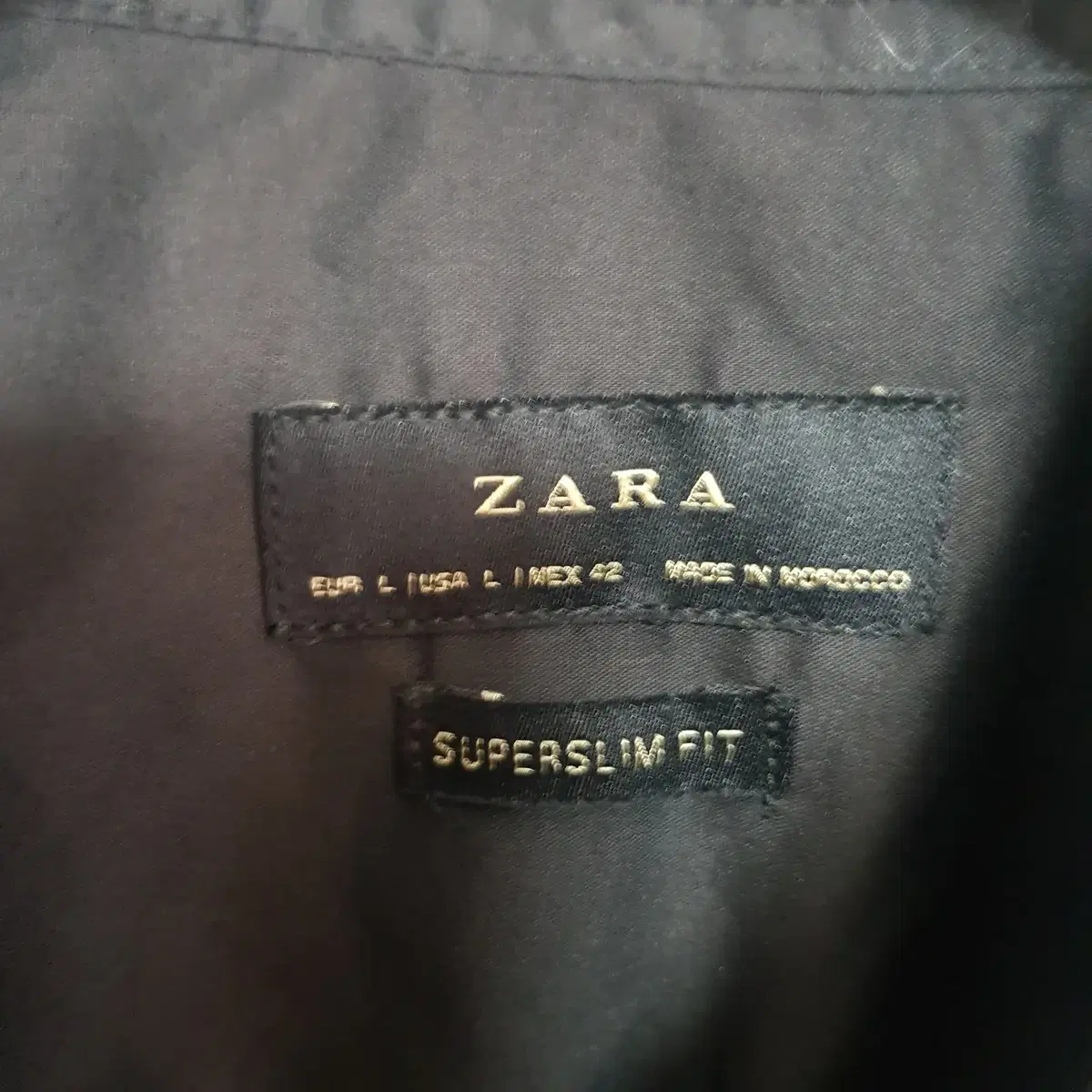 ZARA 자라 남성 차이나 스판 셔츠 L