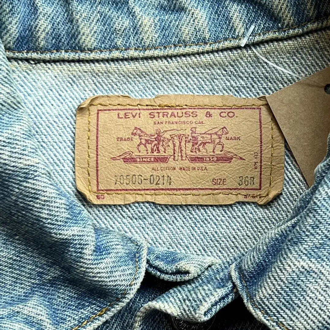 80s USA Levis 70506-0214 데님 자켓