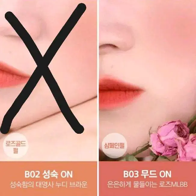 박스X 미사용 블랙루즈 치크온 블러셔 무드온