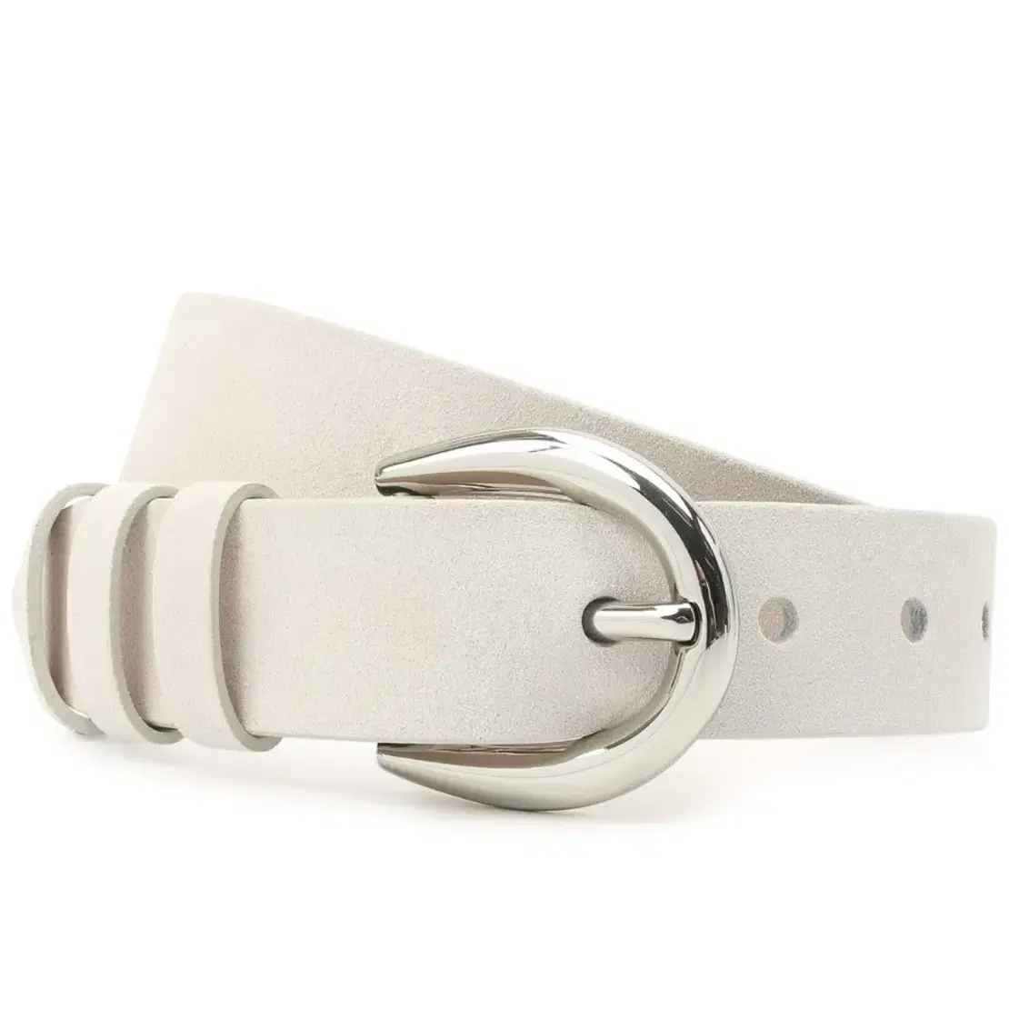 이로 IRO Enza leather belt White 벨트