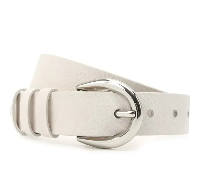 이로 IRO Enza leather belt White 벨트