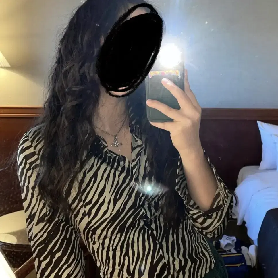 Vintage Zebra Short Crop Shirt