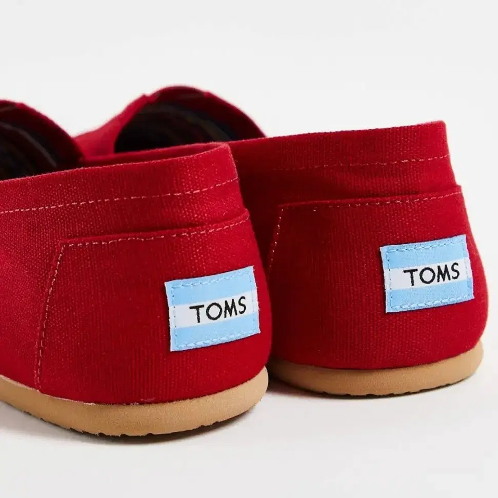 남성 빅사이즈 슬립온 단화 TOMS 에스파드릴스 레드 (사이즈320)