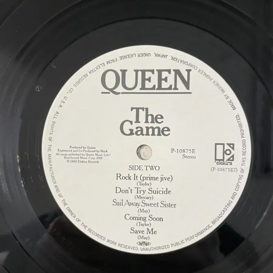 일본반 Queen 퀸  The Game LP 1980