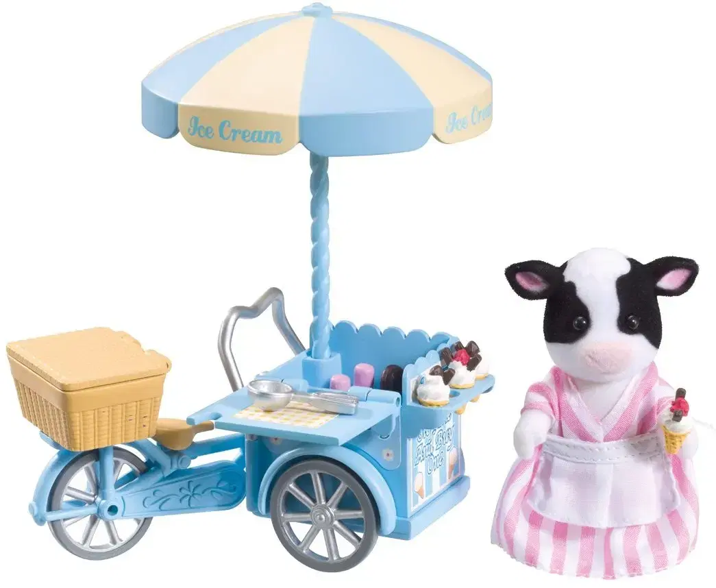 Sylvanian Cow Cart Unsealed