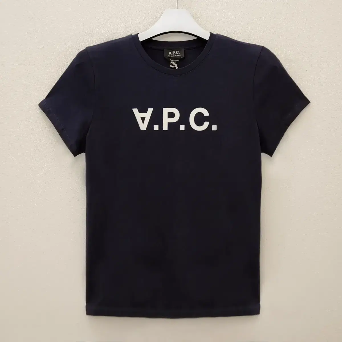 [새상품O] 아페쎄 반팔 여성 A.P.C 로고 네이비 여성 M