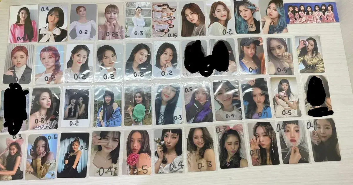 오마이걸 포카 전부 500원(2장 이상부터 거래)