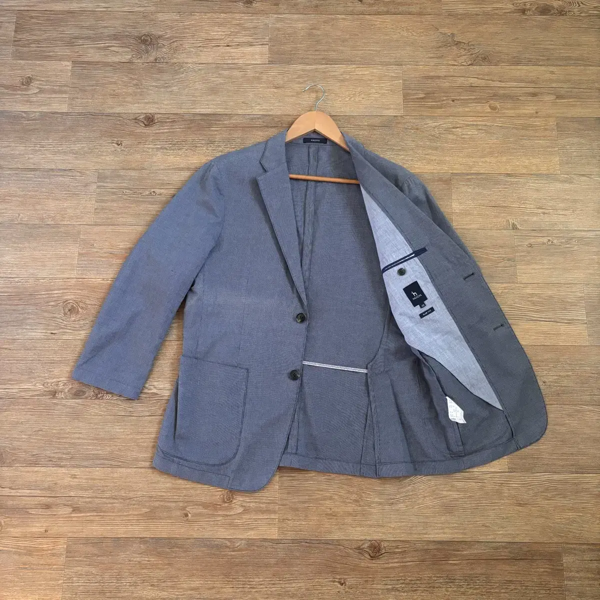 Hedges Casual Jacket Slim 95 Grey Check Discoloration Let's Lay