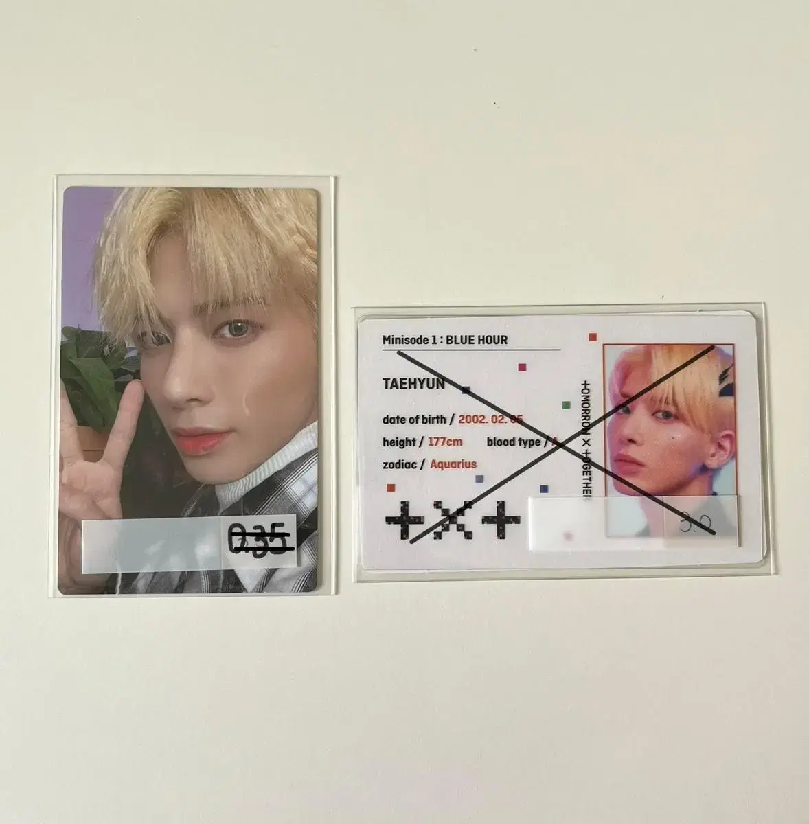 txt txt 553 taehyun photocard