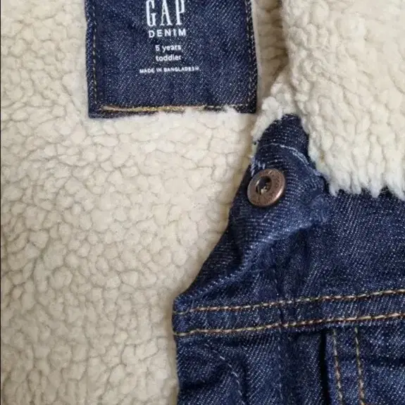 [갭gap]키즈 FUR 청자켓 (5세)