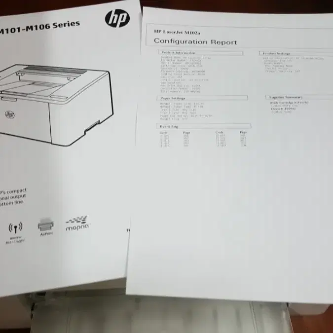 hp흑백레이져프린터 M102a팝니다