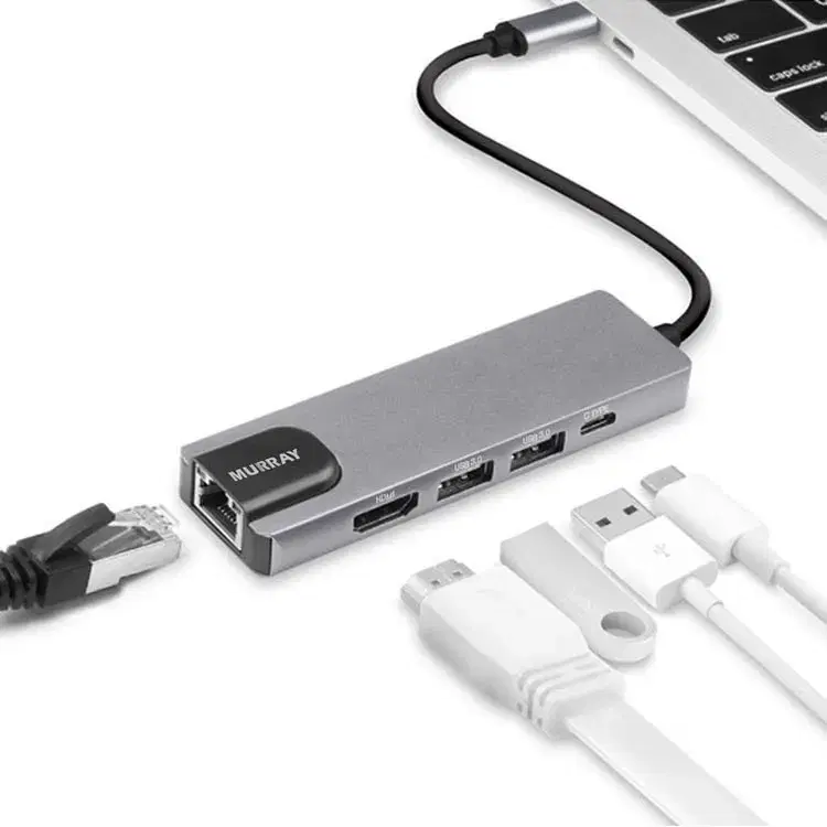 멀티 허브  4 in 1 C 타입 LAN USB 3.0 HUB HDMI