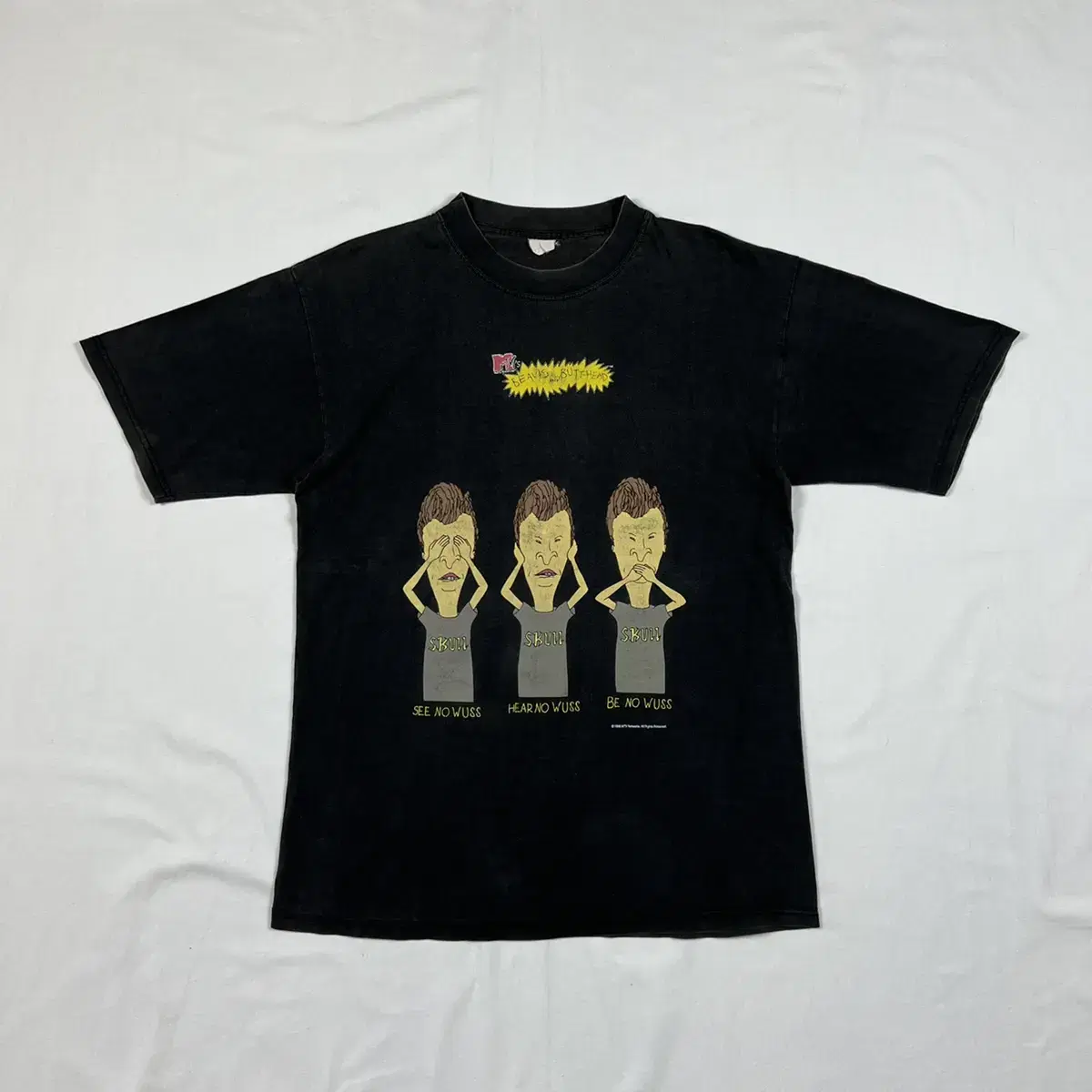 90s '96 Beavis & Butthead MTV cartoon short sleeve t-shirt.