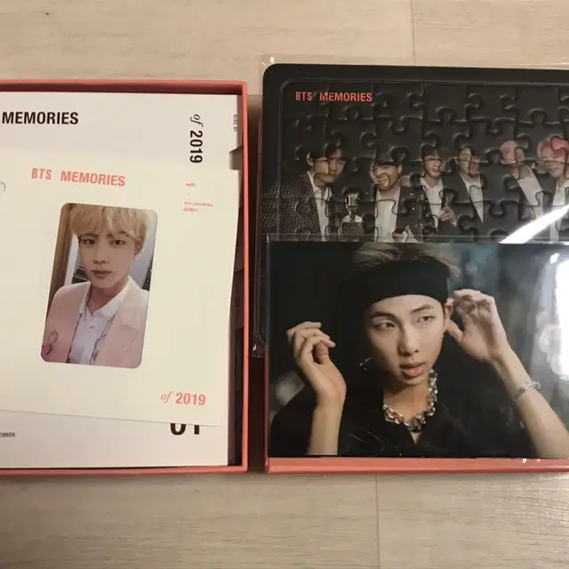 방탄소년단 2019 메모리즈 블루레이 석진 포카포함 풀세트 원가 양도