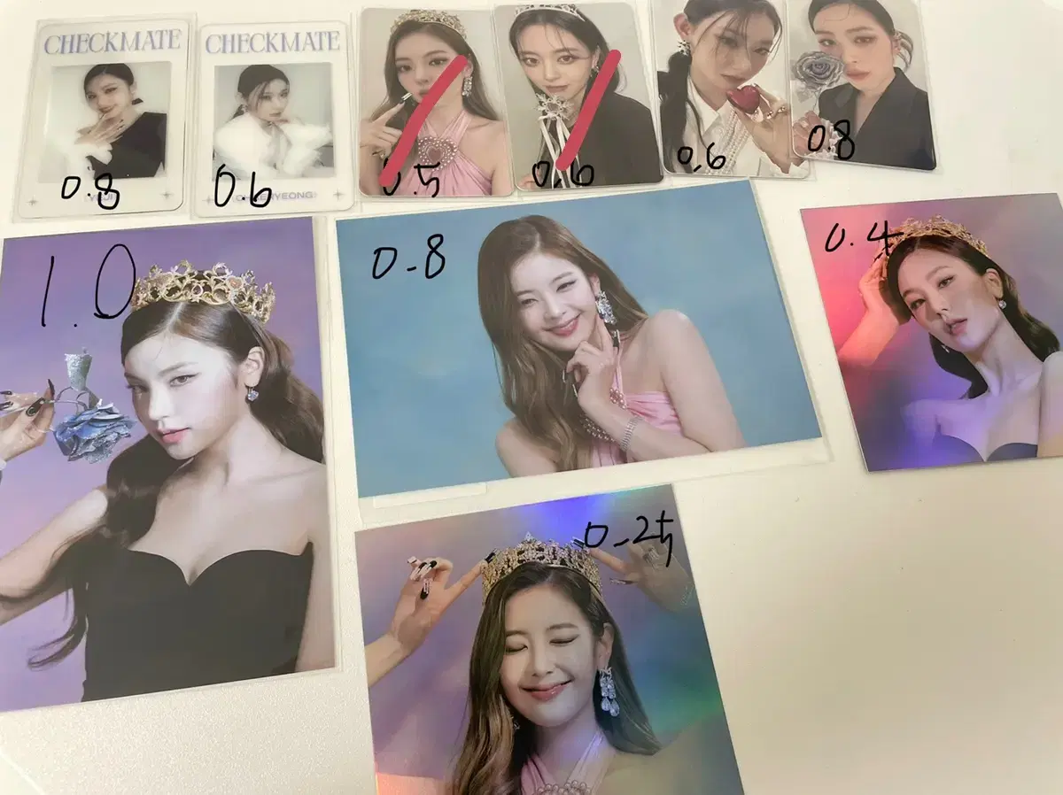 Itzy checkmate photocards, transparent photocards, pre-order benefits, etc. bulk transfer cheaply