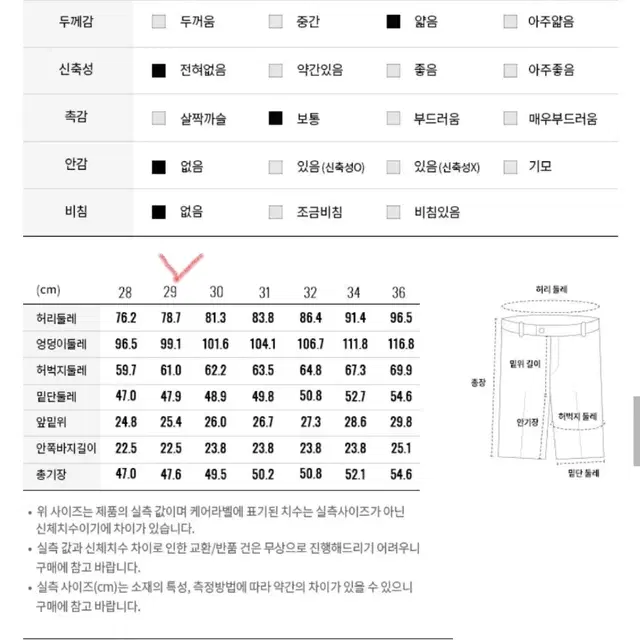 지오다노 5부 반바지