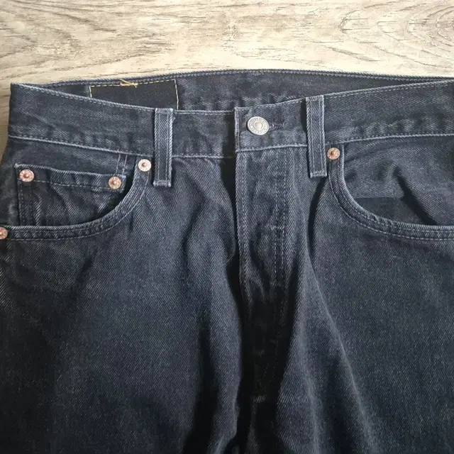 00s levis 501 'used black' made in usa