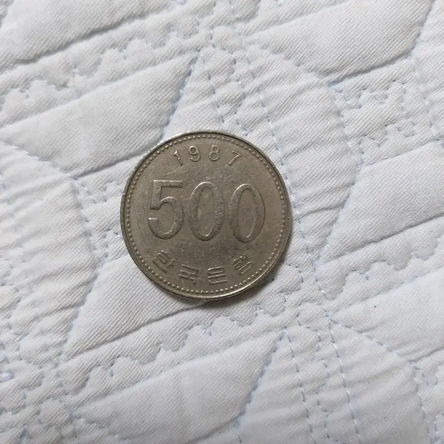 1987년 500원 .