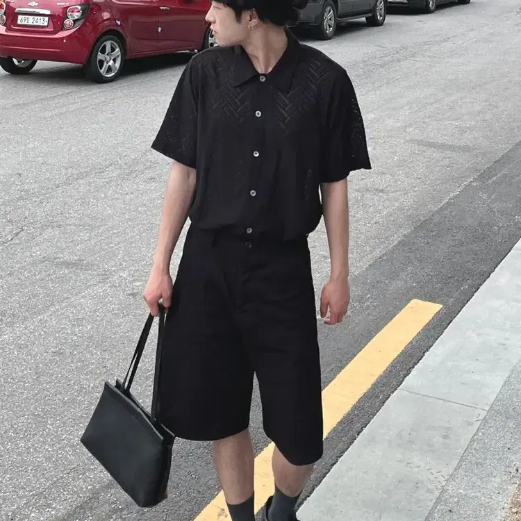 먼데이인런던 leo burmuda shorts