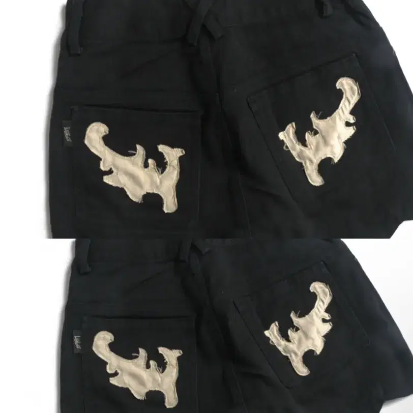 stussy 스투시 black denim shorts s