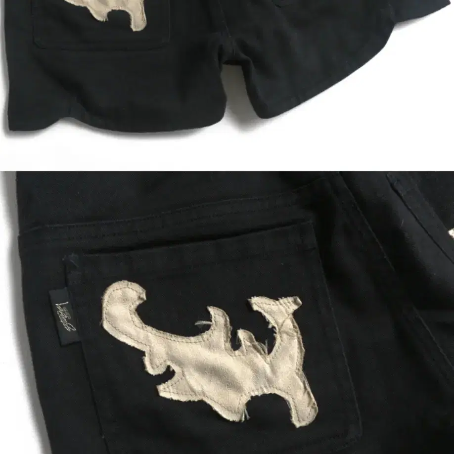 stussy 스투시 black denim shorts s