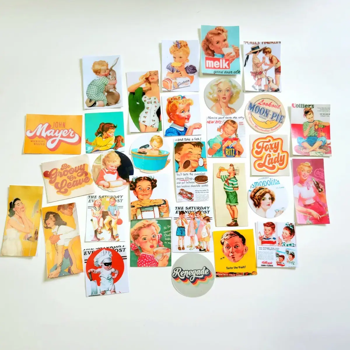 Set of 30 vintage car stickers_ Part 2