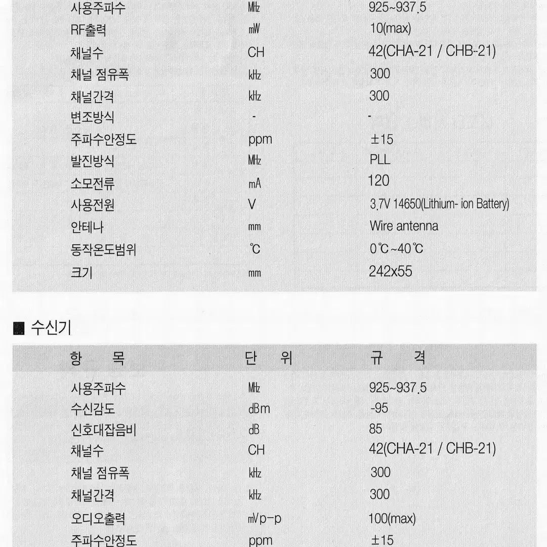 미개봉 무선마이크 900메가 고음질 리듐전지 무대공연 노래방  창원/부산