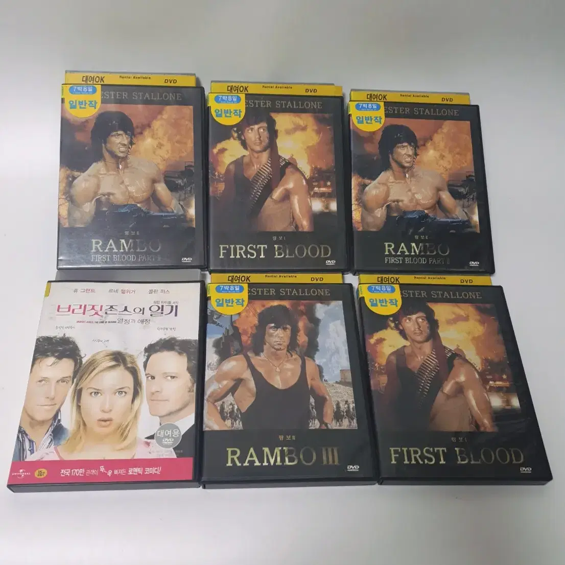 외국영화 DVD 람보 외 비디오테이프