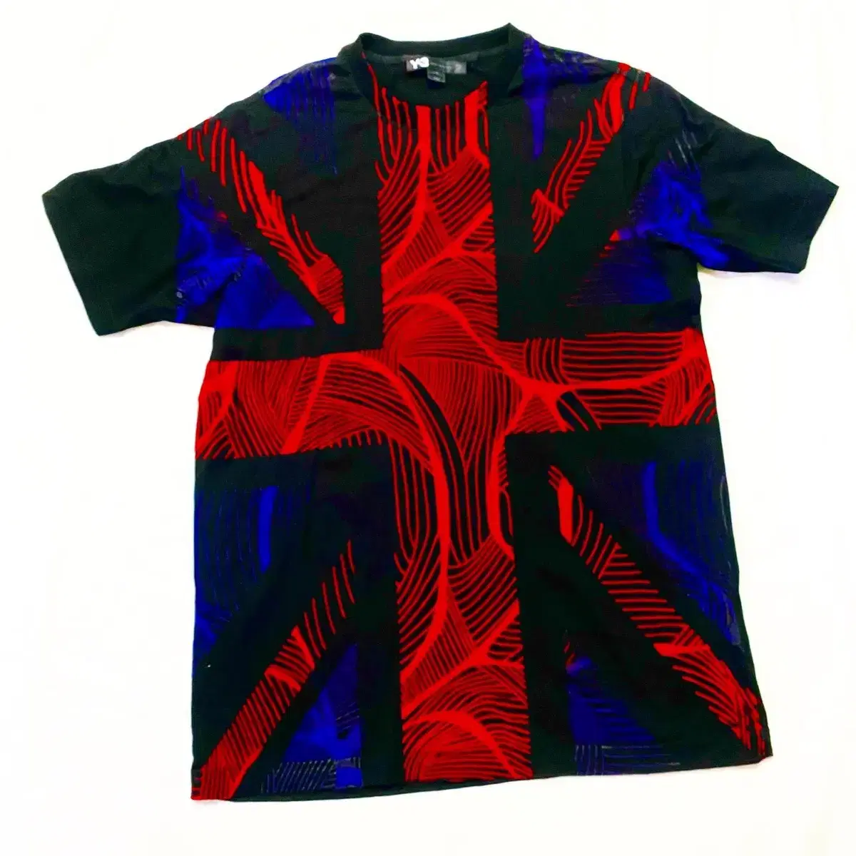 Y-3 - Union Jack Velvet Print T-shirt