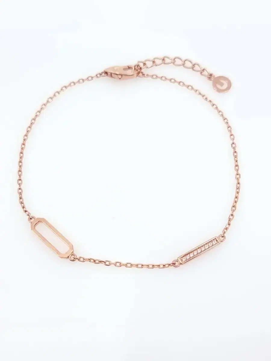 14K Simple Bracelet (Pink Gold)