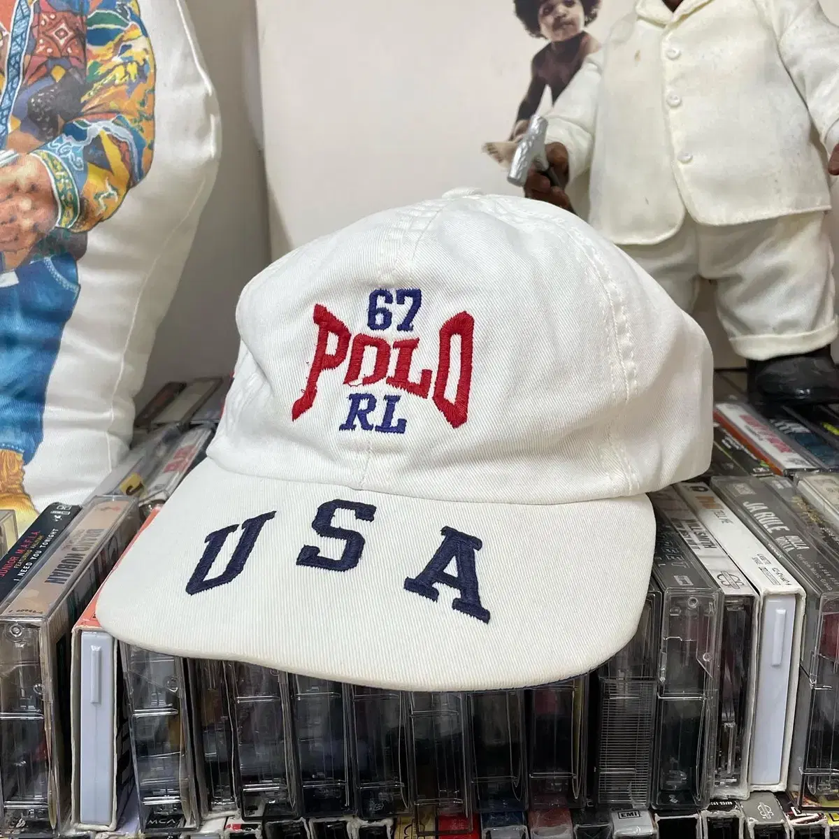 90s polo rl67 usa cap 폴로스포츠 made in usa